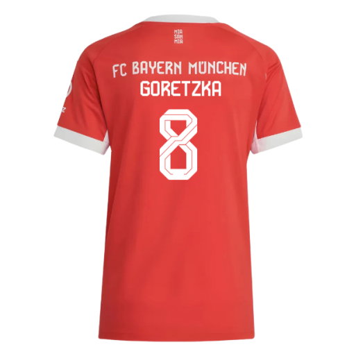2025-2026 Bayern Munich Home Shirt (Womens) (Goretzka 8)