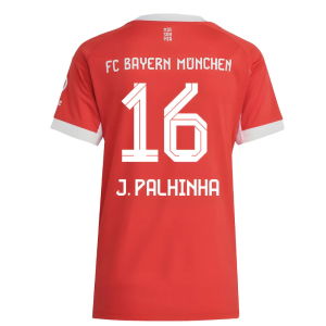 2025-2026 Bayern Munich Home Shirt (Womens) (J. Palhinha 16)