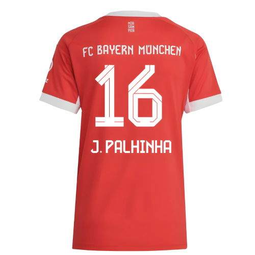 2025-2026 Bayern Munich Home Shirt (Womens) (J. Palhinha 16)