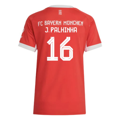 2025-2026 Bayern Munich Home Shirt (Womens) (J. Palhinha 16)