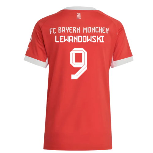 2025-2026 Bayern Munich Home Shirt (Womens) (Lewandowski 9)
