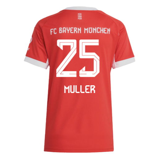 2025-2026 Bayern Munich Home Shirt (Womens) (Muller 25)