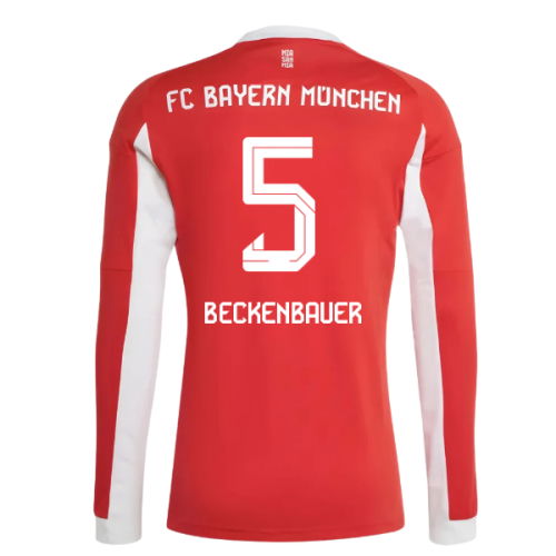 2025-2026 Bayern Munich Long Sleeve Home Shirt (Beckenbauer 5)