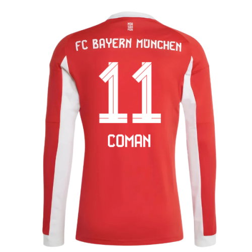 2025-2026 Bayern Munich Long Sleeve Home Shirt (Coman 11)