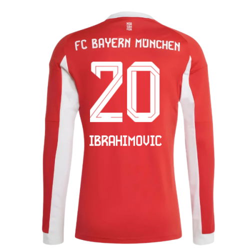 2025-2026 Bayern Munich Long Sleeve Home Shirt (Ibrahimovic 20) 2025-2026 Bayern Munich Long Sleeve Home Shirt (Ibrahimovic 20)