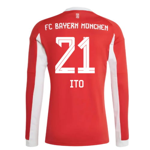 2025-2026 Bayern Munich Long Sleeve Home Shirt (Ito 21)
