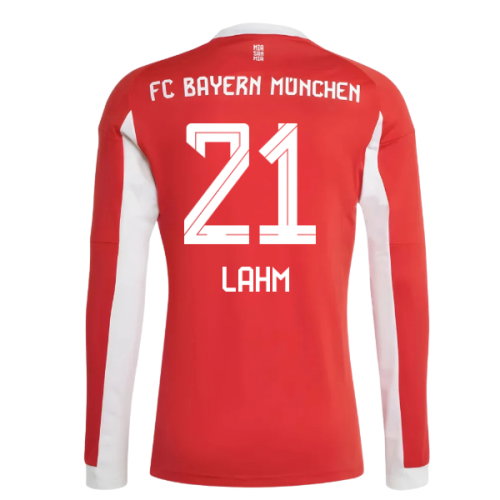 2025-2026 Bayern Munich Long Sleeve Home Shirt (Lahm 21)