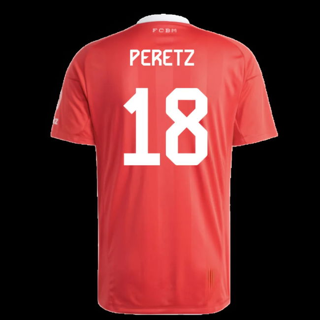2025-2026 Bayern Munich Third Goalkeeper Shirt (Pure Ruby) (Peretz 18)