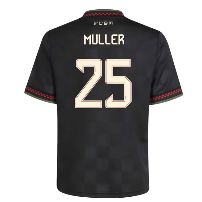 2025-2026 Bayern Munich Third Shirt (Kids) (Muller 25)