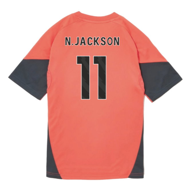 2025-2026 Bayern Munich Training Shirt (Easy Coral) - Kids (N.Jackson 11)