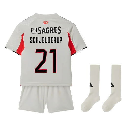 2025-2026 Benfica Away Mini Kit (Schjelderup 21)