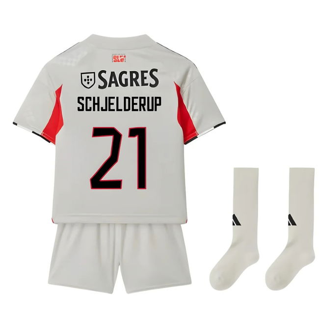2025-2026 Benfica Away Mini Kit (Schjelderup 21)