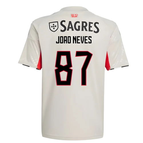 2025-2026 Benfica Away Shirt (Kids) (Joao Neves 87)