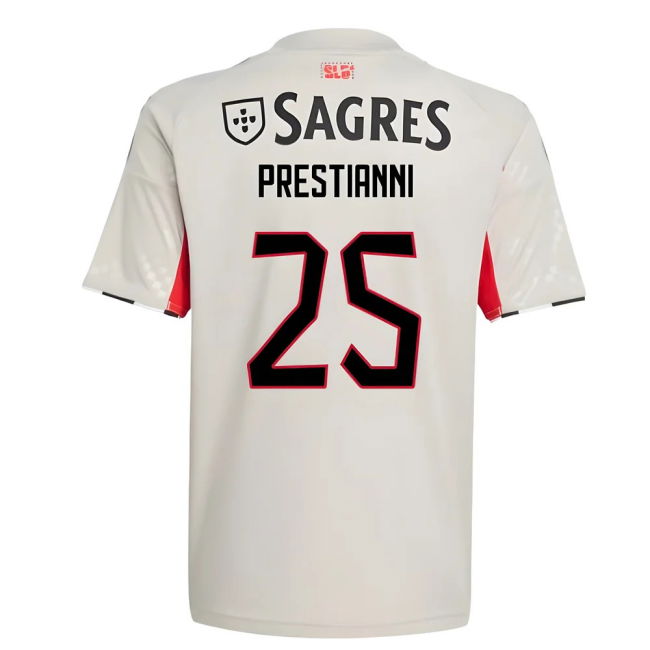 2025-2026 Benfica Away Shirt (Kids) (Prestianni 25)