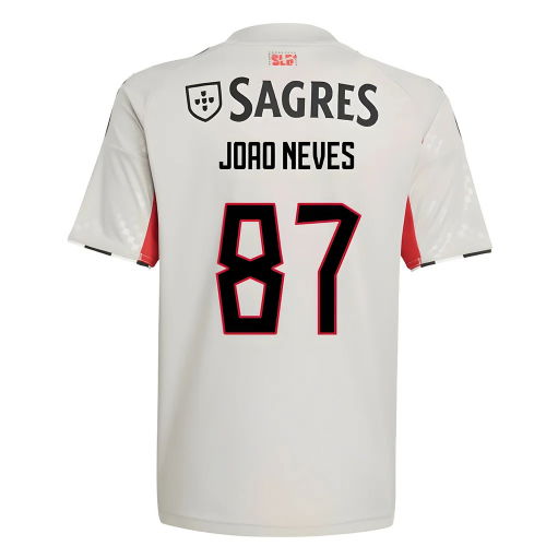 2025-2026 Benfica Away Youth Kit (Joao Neves 87)