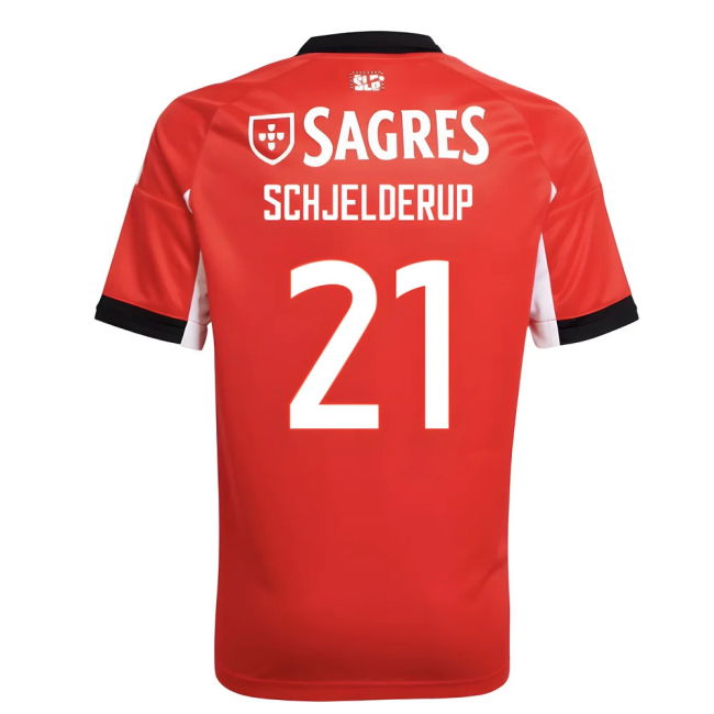 2025-2026 Benfica Home Shirt (Kids) (Schjelderup 21)