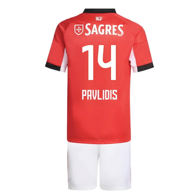 2025-2026 Benfica Home Youth Kit (Pavlidis 14)