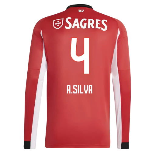 2025-2026 Benfica Long Sleeve Home Shirt (A.Silva 4)
