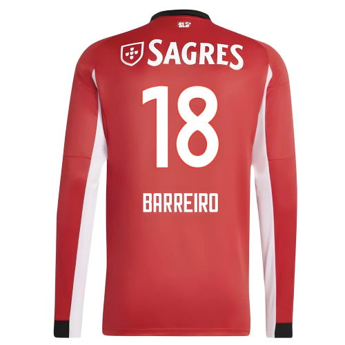 2025-2026 Benfica Long Sleeve Home Shirt (Barreiro 18)