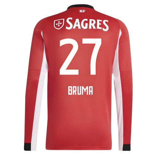 2025-2026 Benfica Long Sleeve Home Shirt (Bruma 27)