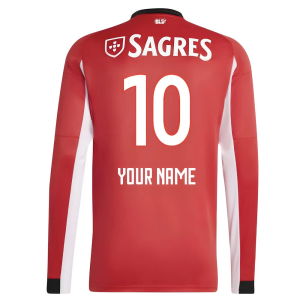 2025-2026 Benfica Long Sleeve Home Shirt