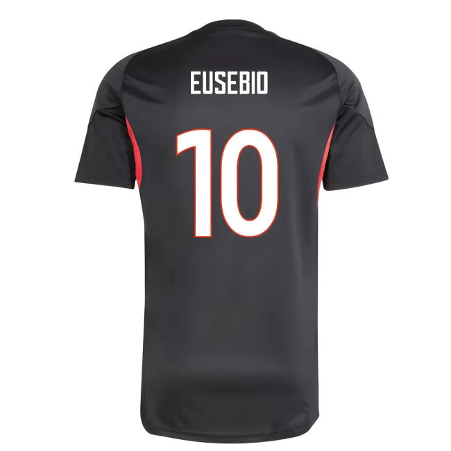 2025-2026 Benfica Training Jersey (Black) (Eusebio 10)