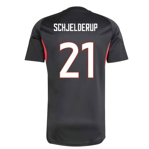 2025-2026 Benfica Training Jersey (Black) (Schjelderup 21)