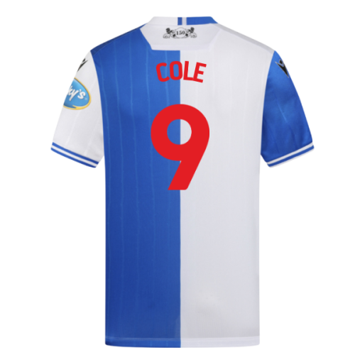 2025-2026 Blackburn Rovers Home Shirt (Cole 9)  2025-2026 Blackburn Rovers Home Shirt (Cole 9)