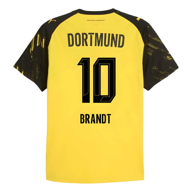 2025-2026 Borussia Dortmund Authentic Home Shirt (Brandt 10)