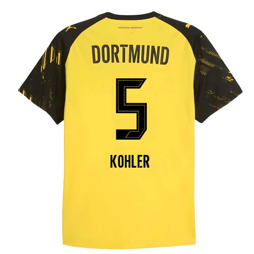 2025-2026 Borussia Dortmund Authentic Home Shirt (Kohler 5)