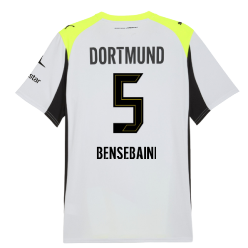 2025-2026 Borussia Dortmund Away Shirt (Bensebaini 5)