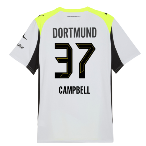 2025-2026 Borussia Dortmund Away Shirt (Campbell 37)