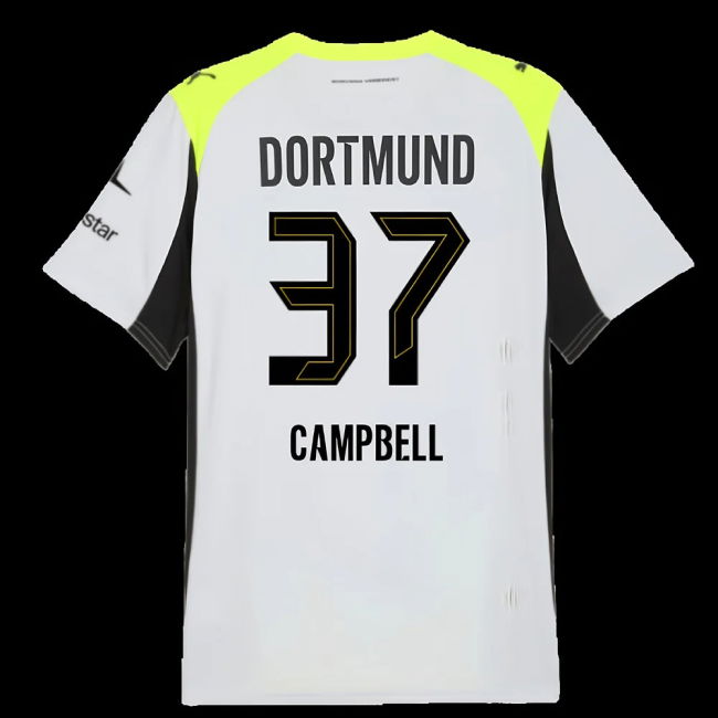 2025-2026 Borussia Dortmund Away Shirt (Campbell 37)