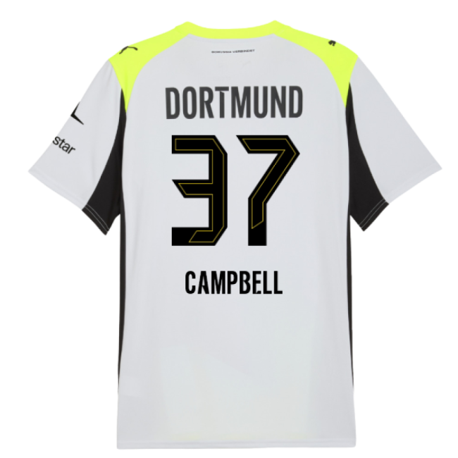 2025-2026 Borussia Dortmund Away Shirt (Campbell 37)