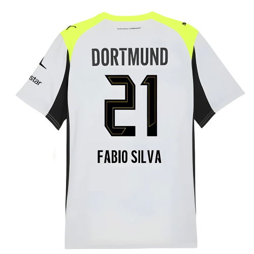 2025-2026 Borussia Dortmund Away Shirt (Fabio Silva 21) 2025-2026 Borussia Dortmund Away Shirt (Fabio Silva 21)