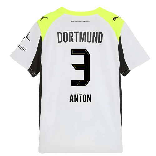2025-2026 Borussia Dortmund Away Shirt (Kids) (Anton 3)
