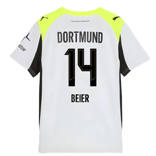 2025-2026 Borussia Dortmund Away Shirt (Kids) (Beier 14)