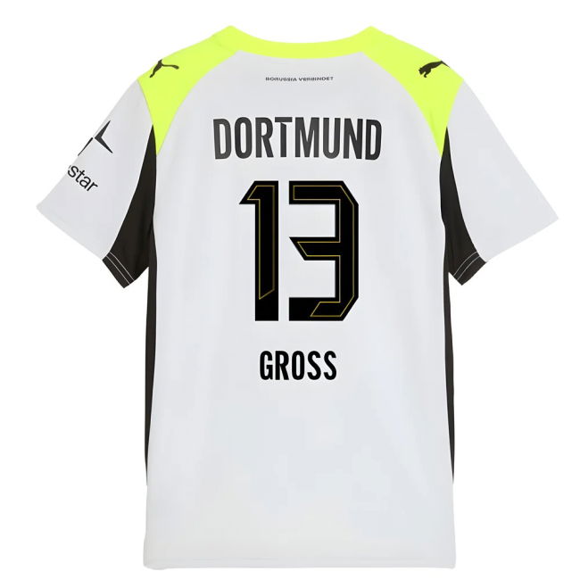 2025-2026 Borussia Dortmund Away Shirt (Kids) (Gross 13)