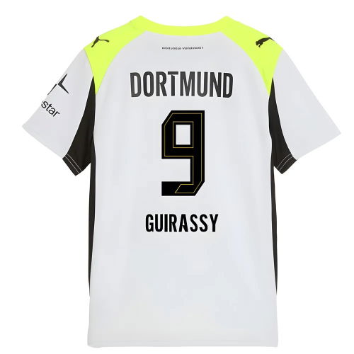 2025-2026 Borussia Dortmund Away Shirt (Kids) (Guirassy 9)
