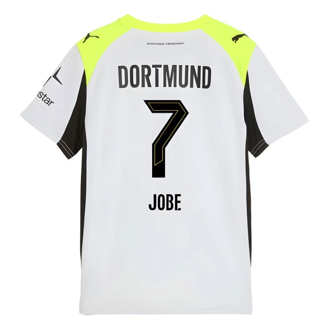 2025-2026 Borussia Dortmund Away Shirt (Kids) (Jobe 7)