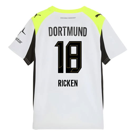 2025-2026 Borussia Dortmund Away Shirt (Kids) (Ricken 18)