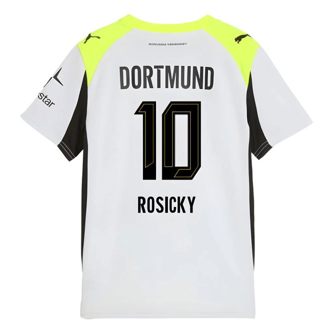2025-2026 Borussia Dortmund Away Shirt (Kids) (Rosicky 10)
