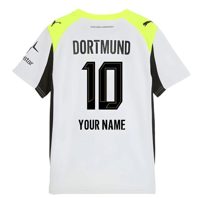 2025-2026 Borussia Dortmund Away Shirt (Kids) (Your Name)