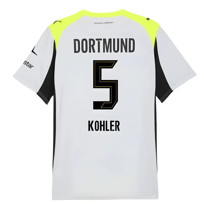 2025-2026 Borussia Dortmund Away Shirt (Kohler 5)