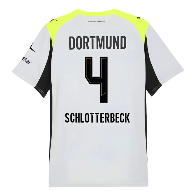 2025-2026 Borussia Dortmund Away Shirt (Schlotterbeck 4)