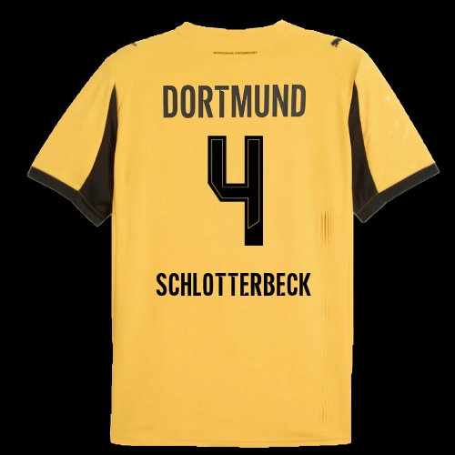 2025-2026 Borussia Dortmund Cup Shirt (Schlotterbeck 4)