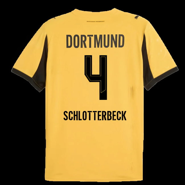 2025-2026 Borussia Dortmund Cup Shirt (Schlotterbeck 4)