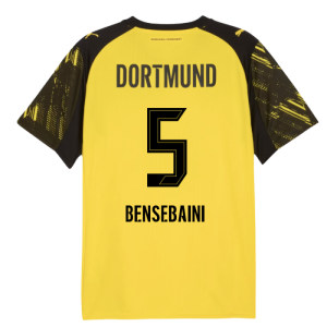 2025-2026 Borussia Dortmund Home Shirt (Bensebaini 5)