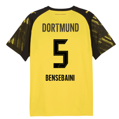 2025-2026 Borussia Dortmund Home Shirt (Bensebaini 5)