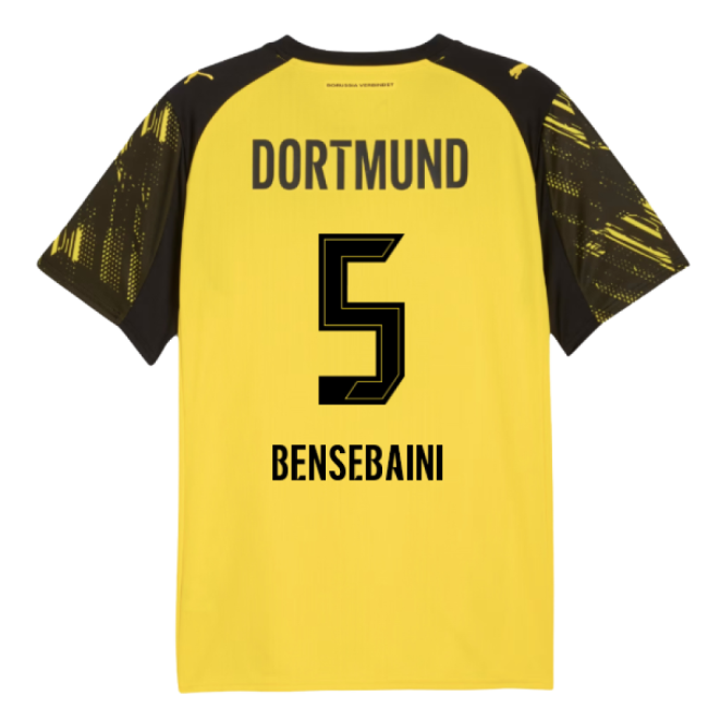 2025-2026 Borussia Dortmund Home Shirt (Bensebaini 5)
